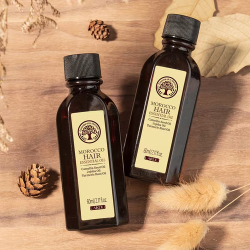 Argan Hair Oil - Non-Greasy Moisturizing Serum for Curly & Frizzy Hair, 60ml