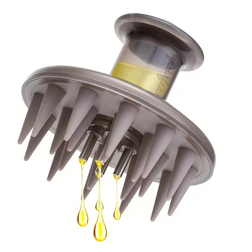Silicone Scalp Oil Applicator Brush - Even Hair Oil Distribution &Scalp Massage