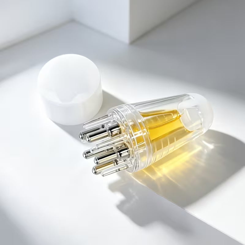 1pc生发液按摩导入器 - 透明可视储液，钢珠滚动出液，用于头皮滋养、促进毛发生长护理 5
